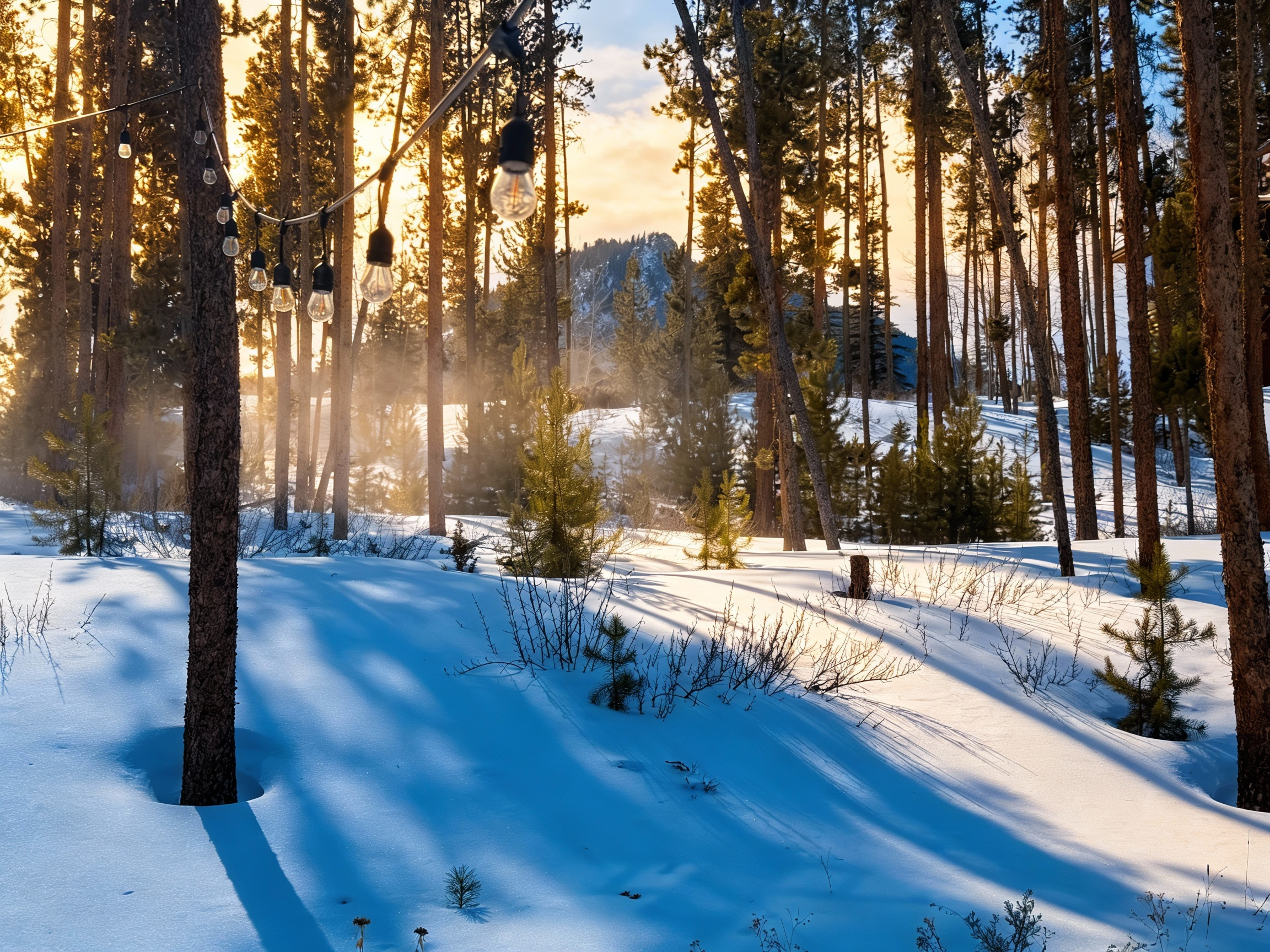 Views of Grays and Torreys peaks from the property